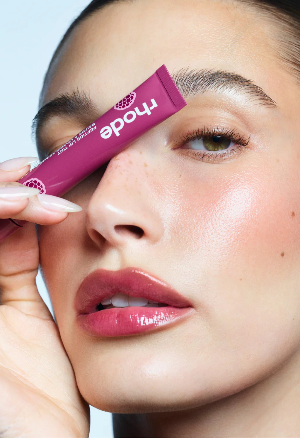 NEW ЛІМІТОВАНИЙ ароматизований тінт для вуст із пептидами RHODE RASPBERRY JELLY CRUSHED BERRY Scented Peptide Lip Tint THE TINTED LIP LAYER